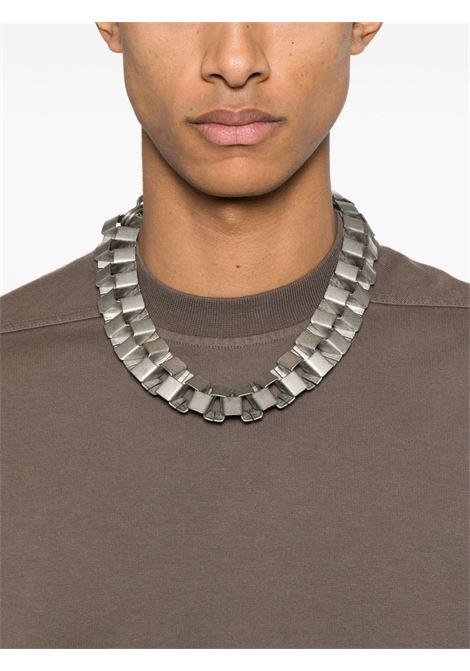 T-shirt in cotone biologico in grigio taupe Rick Owens DRKSHDW - uomo RICK OWENS DRKSHDW | DU01E3274RIG34